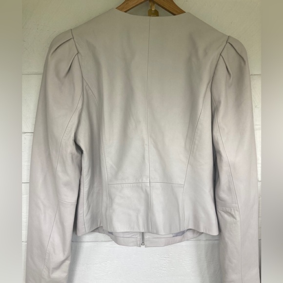 Ryegrass NWOT Soft leather jacket puff sleeves size medium Danier Dkny - Picture 5 of 11